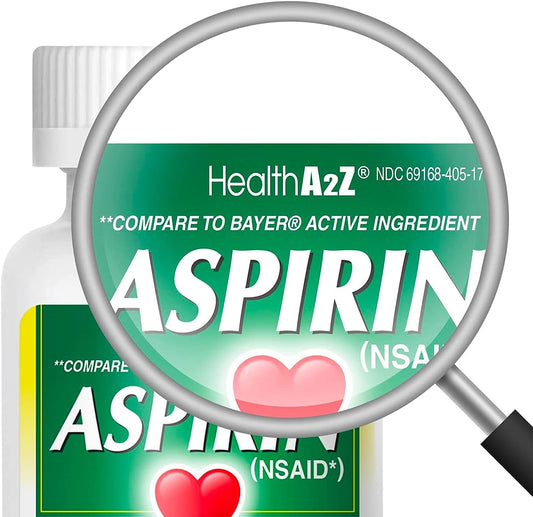 Healtha2Z Aspirin 81Mg ā Low Strength Enteric Coated Tablets ā Pain Relief, Fever Reducer & Headache Relief ā 300 Count