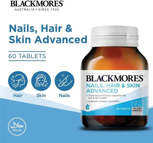 Blackmores Nails Hair And Skin Vitamins For Women, Made In Australia, 60 Tablets