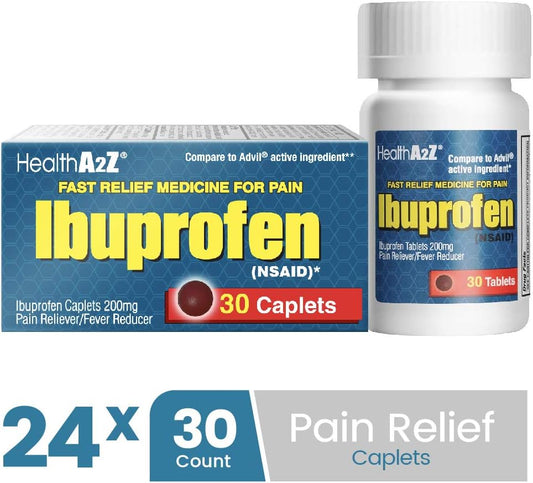Healtha2Z Ibuprofen 200Mg Tablets ā Pain Reliever & Fever Reducer, 720 Count (Value Pack)