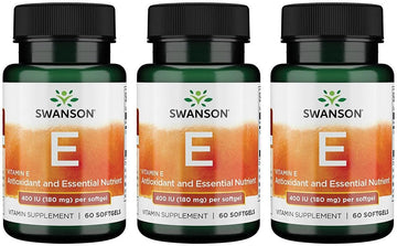 Swanson Vitamin E 400 Iu 400 Iu (268 Milligrams) 60 Sgels (3 Pack)