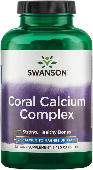Swanson Coral Calcium Complex 180 Capsules