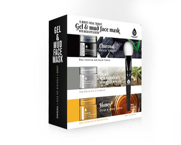 Pursonic | 3-Pack 15-Minute Facial Therapy Mud Face Mask With Mask Applicator For Hydrating & Revitalizing Skin - Includes Dead Sea Minerals, Honey Mask, And Charcoal