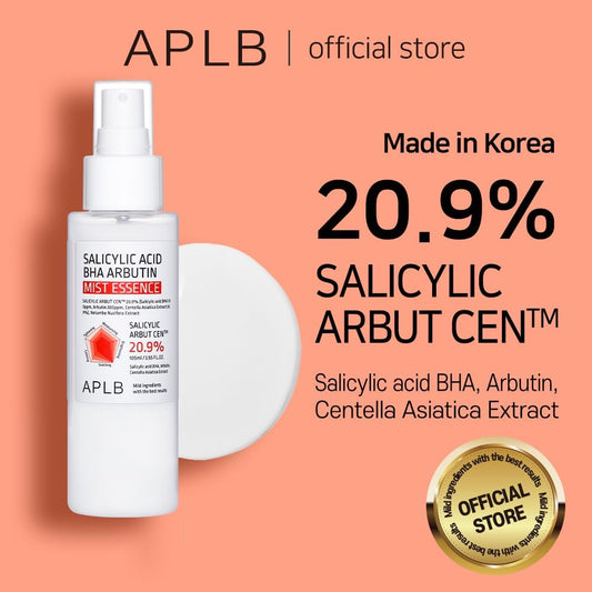 Aplb Salicylic Acid Bha Arbutin Mist Essence | Salicylic Arbut Cen⢠20.9% 3.55 Fl.Oz/Korean Skincare, Replenishing Moisture, Revitalize For Gentle And Improve Skin Texture Through Salicyclic