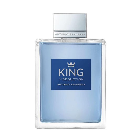 Banderas Antonio Perfumes - King Of Seduction - Eau De Toilette Spray For Men - Long Lasting - Masculine, Intense And Energetic Fragrance - Bergamot, Apple And Amber Notes - 6.8 Fl Oz