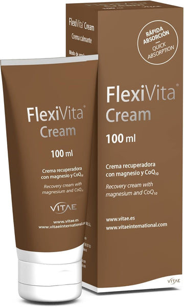 Vitae Flexivita Cream 100Ml | Recovery And Massage Formula | Magnesium, Arnica, Coq10 | Natural Formula For Musculoskeletal Health