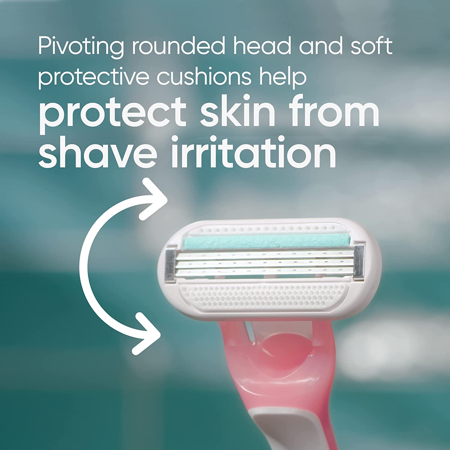 Gillette Venus Sensitive Disposable Razors for Women with Sensitive Skin, Delivers Close Shave with Comfort, 6 Count (Pack of 1) : Beauty & Personal Care