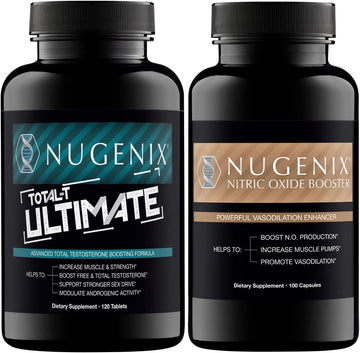 Nugenix Total-T Ultimate Testosterone Booster For Men & Nugenix Nitric Oxide Booster