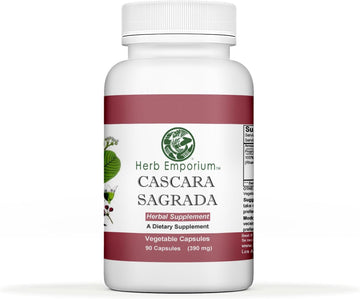 Herb Emporium Sacred Bark (Cascara Sagrada, Rhamnus Purshiana) 90 Capsules (700 Mg) Herbal Supplement For Healthy And Easy Digestion (Pack Of 1)