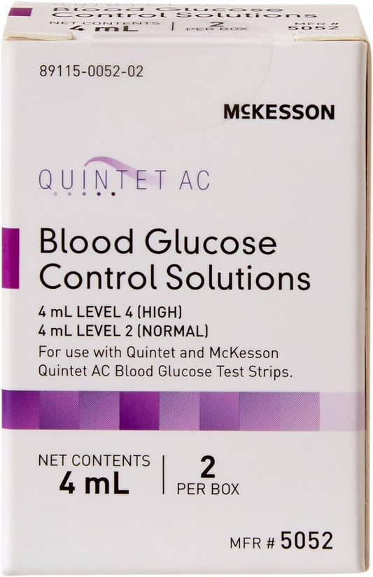 Mckesson Quintet Ac Blood Control Solution For Glucose Meter Level 1 / Level 2, 1 Count