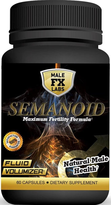 Semanoid (60 Caps) Maximum Fertility Formula And Semen Volumizer - Advanced Fertility Ingredients And Male Prenatal Vitamin Blend, 1 Month Supply