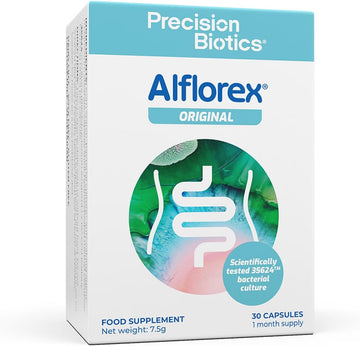 Alflorex Original 12 Week Plan - Daily Gut Health Probiotics Supplement With Unique Bifidobacterium Longum Bacteria Strain 35624 - Bacterial Cultures - 90 Capsules