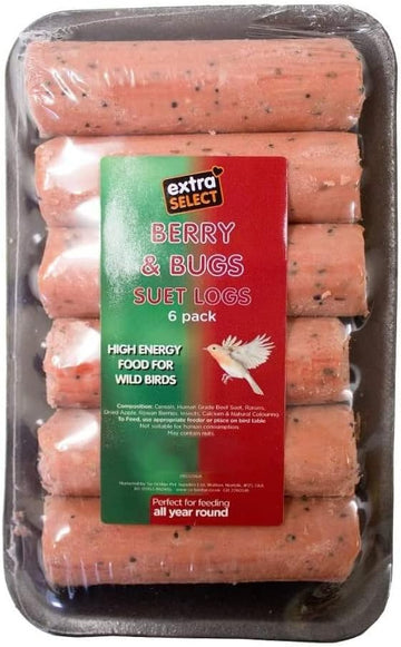 Extra Select Suet Logs Berry & Bugs 12X608Ss196A