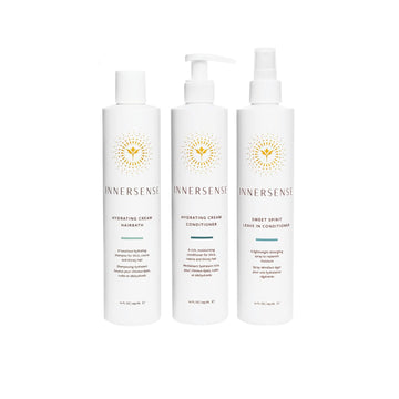 Innersense Organic Beauty - Natural Hydrate Trio Set | Non-Toxic, Cruelty-Free, Clean Haircare (Perfect For Dry, Coarse + Thirsty Hair)