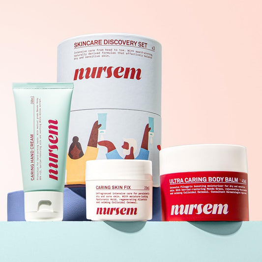 Nursem Skin Care Discovery Set – 3-Piece Hand Cream & Skin Care Kit For Dry, Sensitive Skin | Best Hand Cream For Dry Hands, Cracked Hands & Dermatitis | Moisturizing & Protective Gift