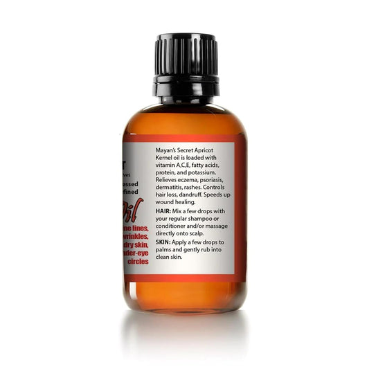 Usda Certified Organic Apricot Kernel Oil - Cold Pressed, Unrefined, Presented In Amber Glass Bottle With Glass Eyedropper For Convenient Application - 4 Oz | Moisturizing