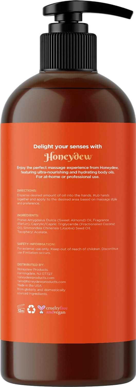 Tropical Scented Massage Oil For Couples - Tranquil Full Body Massage Oil For Massage Therapy With Moisturizing Jojoba Coconut And Sweet Almond Oil - Non Greasy Therapeutic Grade Non Gmo And Vegan