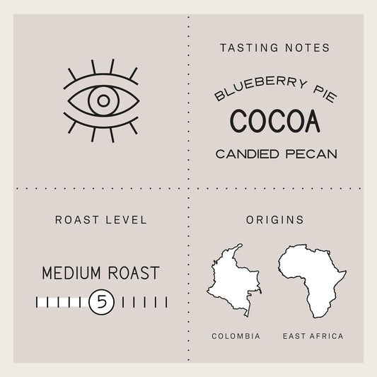 Verve Coffee Roasters Whole Bean Coffee Sermon Blend | Medium Roast, Brewed Or Espresso, Direct Trade, Resealable Pouch | Enjoy Hot Or Cold Brew | Ideal For French Press | 12Oz Bag