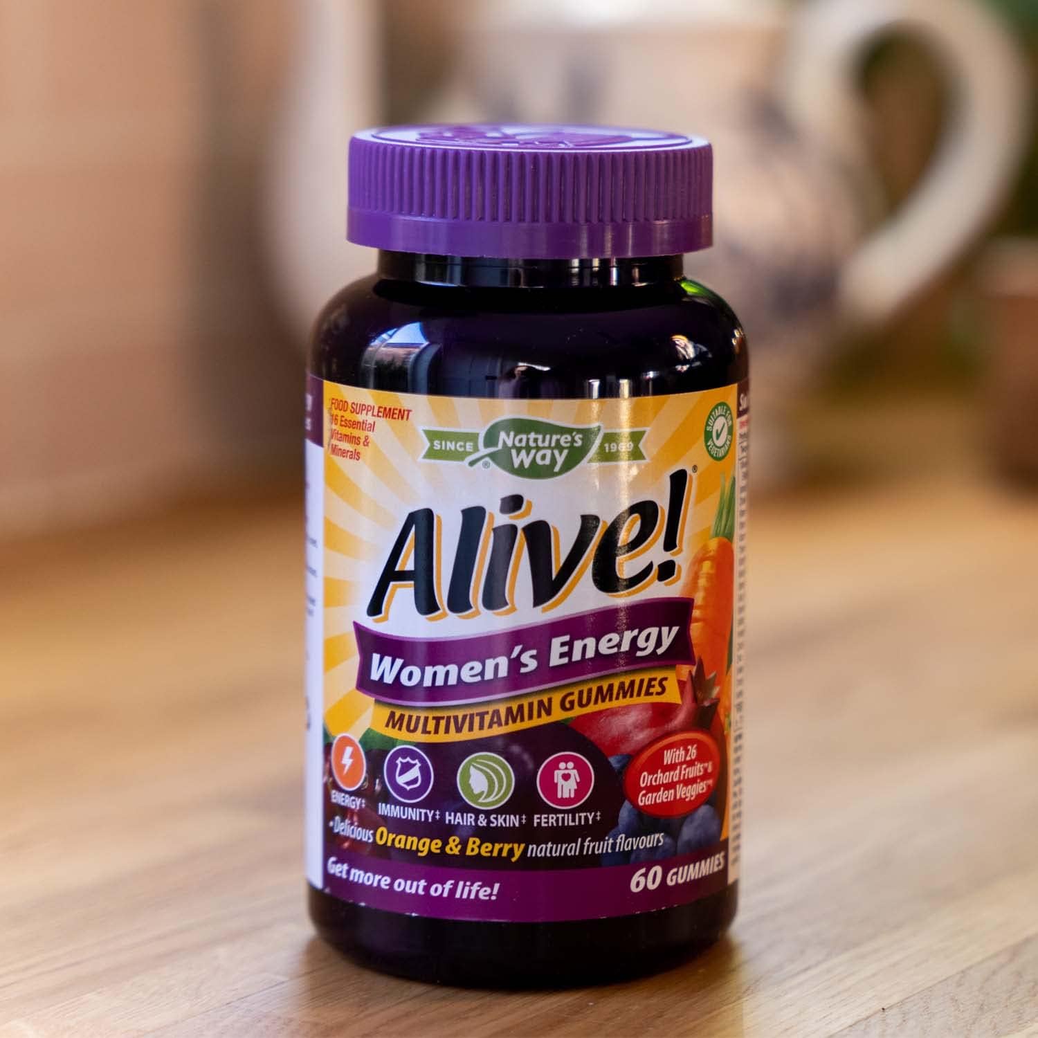 Alive! Women's Energy Multivitamins - 60 chewable Gummies : Amazon.co.uk: Health & Personal Care