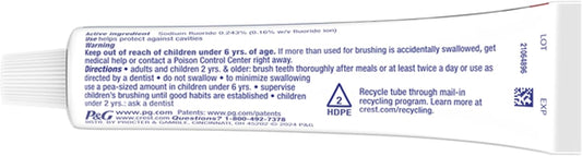 Crest Baking Soda & Peroxide Whitening With Tartar Protection Striped Toothpaste - Fresh Mint, 230G (8.2Oz)