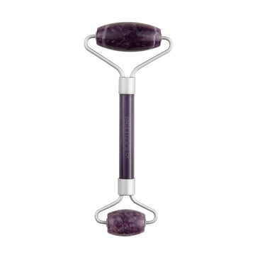 Ecotools Amethyst Facial Roller, Real Stone Face Roller & Massager, Skincare & Sculpting Tool, Reduces Puffiness & Dark Circles, Eco-Friendly Beauty Tool, Vegan & Cruelty-Free, 1 Count