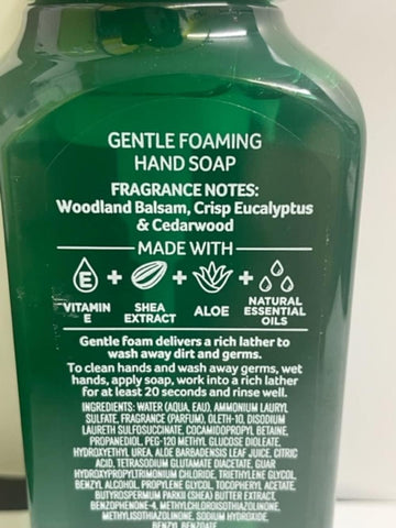 White Barn Bath And Body Works Fresh Balsam Soft Foaming Hand Soap 8.75 Ounce