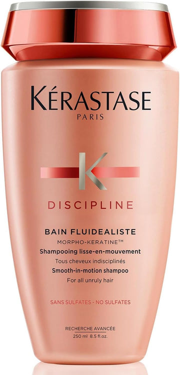 Kérastase Discipline, Smoothing Anti-Frizz Shampoo, For Unruly Hair, Sulphate-Free, Bain Fluidealiste, 250Ml