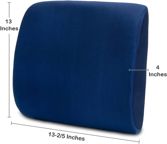 Mckesson Back Support Cushion For Office, Home, Travel, Lumbar Support, Foam, 13 2/5 In X 13 In X 4 In, 4 Count