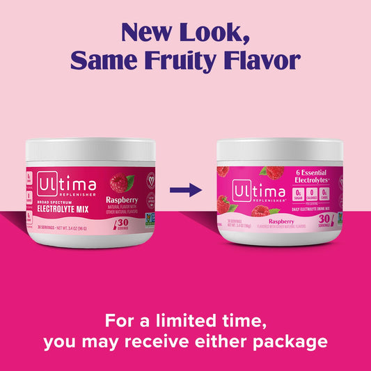 Ultima Replenisher Daily Electrolyte Drink Mix β Raspberry, 30 Servings β Hydration Powder With 6 Electrolytes & Trace Minerals β Keto Friendly, Vegan, Non-Gmo & Sugar-Free Electrolyte Powder
