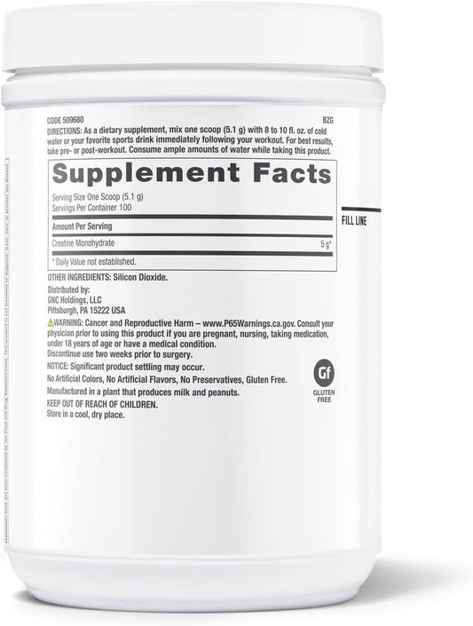 Gnc Pro Performance Pro Performance Creatine Monohydrate (100 Servings)