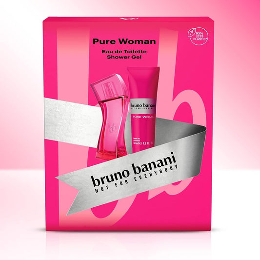 Bruno Banani Pure Woman 2 Piece Gift Set: Eau De Toilette 30Ml & Shower Gel 50Ml