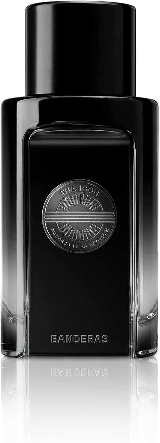 Banderas - The Icon Eau De Perfume For Men - Long Lasting - Virile, Elegant, Trendy And Sexy Scent - Wood, Amber, And Sandalwood Notes - Ideal For Special Events - 50Ml