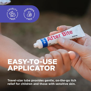 After Bite Kids - Bug Bite Itch Relief For Kids With Sodium Bicarbonate - Ideal For Mosquito Bites, Fire Ant Bites, Bees & More - Portable Cream Formula - 0.7 Oz (4 Pack)