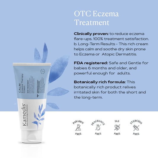 Kamedis Eczema Therapy Soothing Body Cream. Botanicals-Based. Clinically Proven For Itchy, Dry, Irritated Skin. Dermatologist Recommended Moisturizing Treatment. Sls & Paraben-Free
