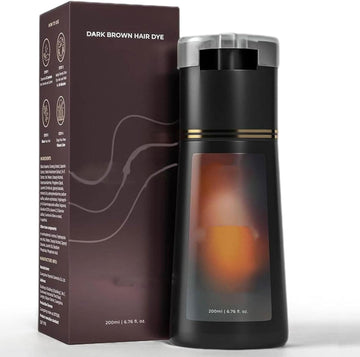 Polarhair Dye Shampoo, Haircare Instant Dye Shampoo, H.Air D-Ye Sham-Poo 3 In 1 For Gray H-Air, Color Sham-Poo Hair D-Ye For Ha-Ir Coverage, Keeping Ha-Ir Healthy And Shiny (Dark Brown)