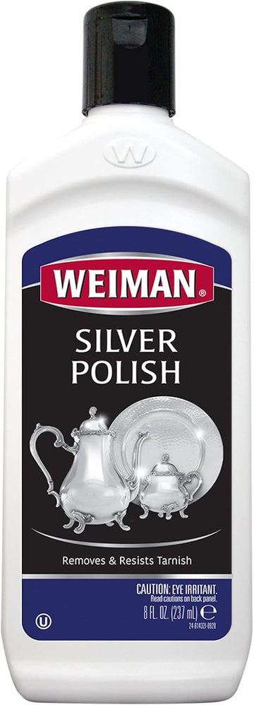 Weiman Silver Polish And Cleaner - 8 Ounce - Clean Shine And Polish Safe Protective Prevent Tarnish