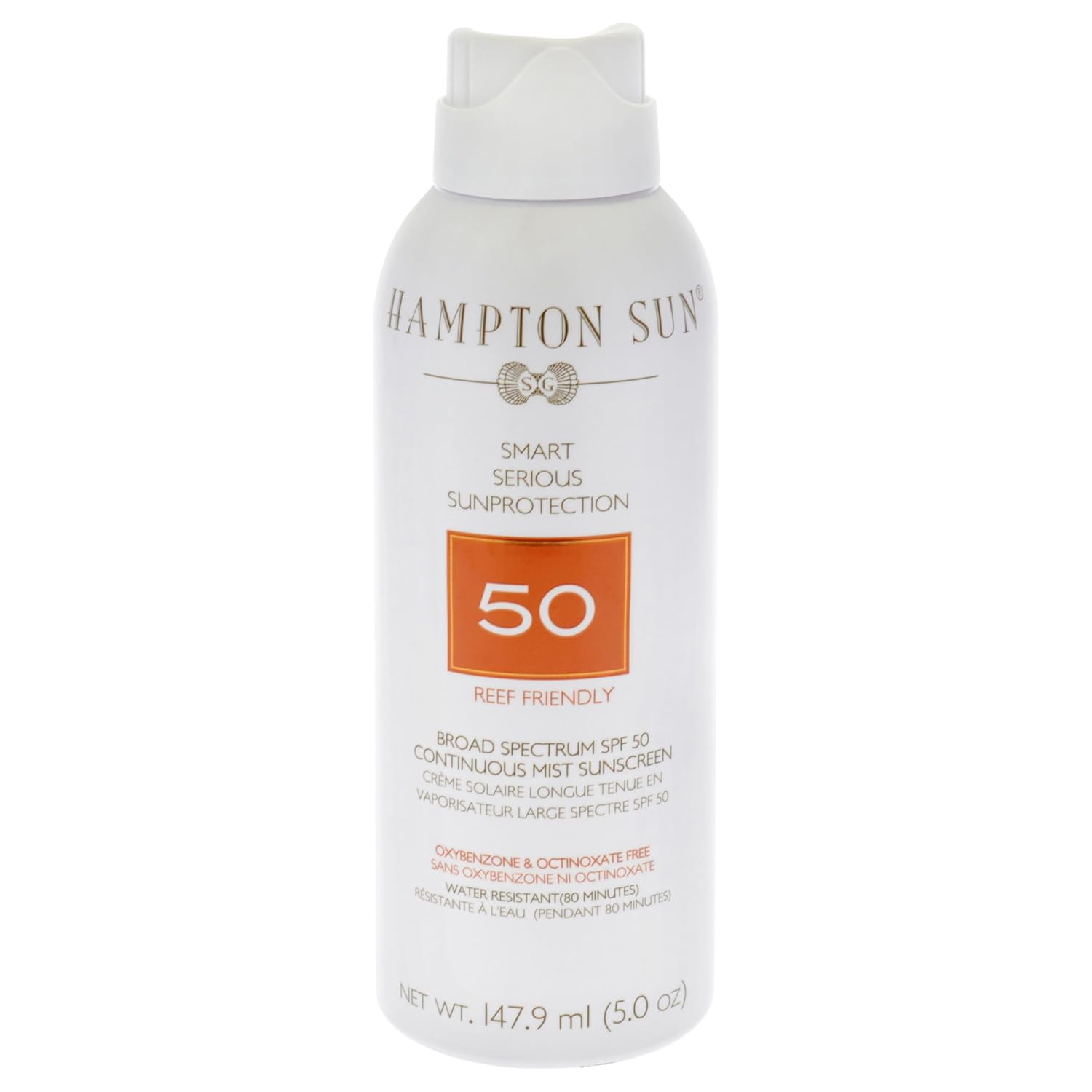 Hampton Sun Spf 50 Continuous Mist Sunscreen, 5 Oz : Beauty & Personal Care
