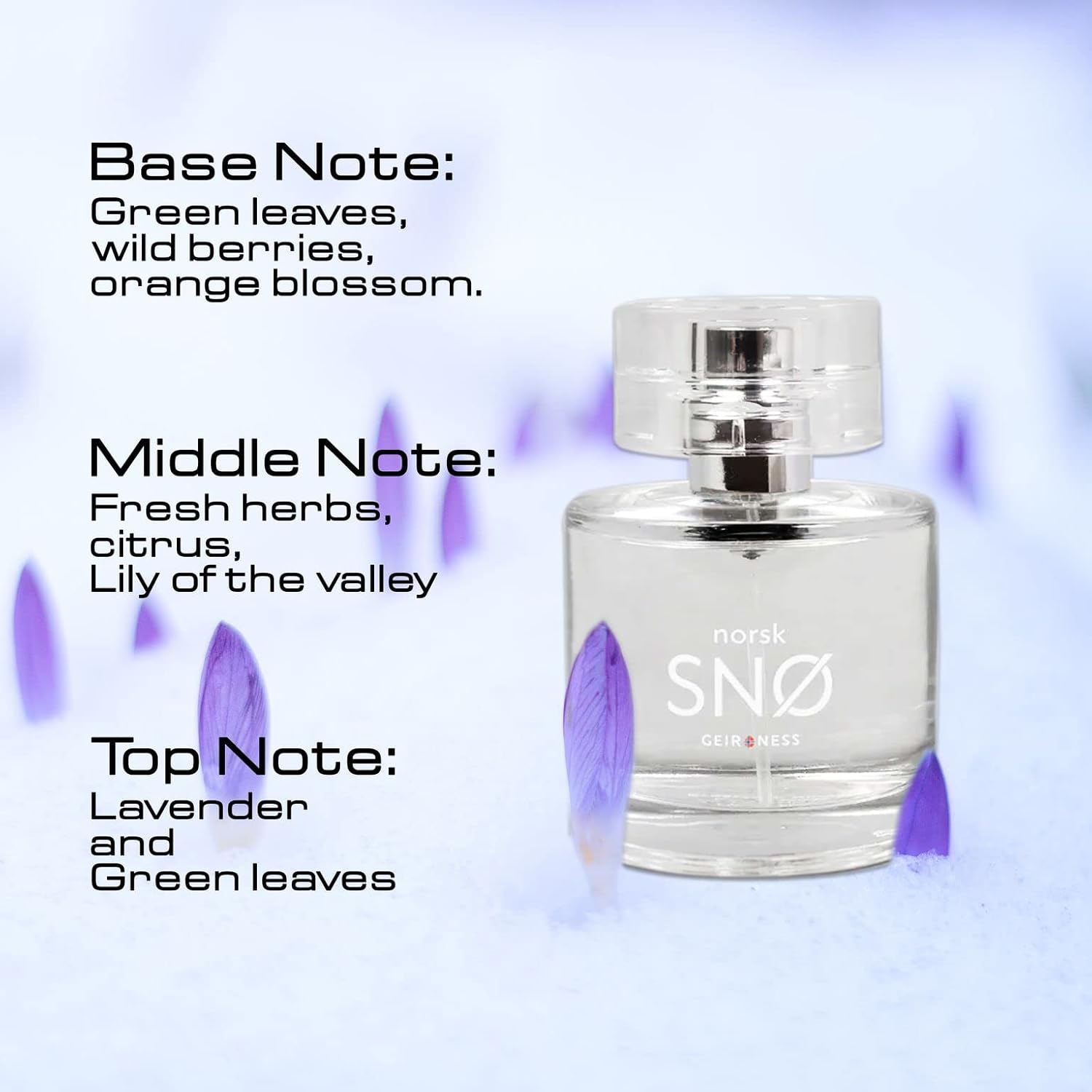 Geir Ness Norsk Snø Eau De Parfum - Unisex Cologne With Fresh Herbs Sensual Perfume - Unisex Natural Perfume (50 Ml) : Beauty & Personal Care