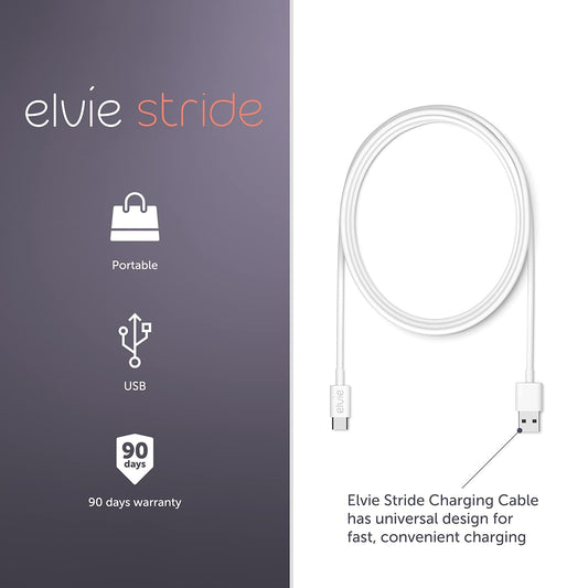 Elvie - Stride Breast Pump Fast Charging Usb-C Charging Cable - Connects To And Charges Elvie Stride Breast Pump Hub - Breastfeeding Essentials