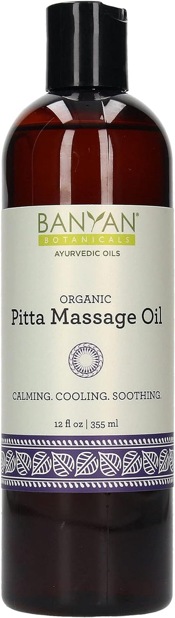 Banyan Botanicals Pitta Massage Oil  Organic Self Massage Abhyanga Oi