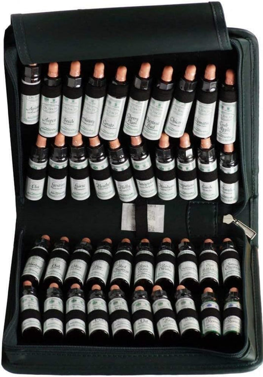 Ainsworths Bach Flower Remedy Kit (38 X 10Ml) With Green Canvas Wallet + 2 Recovery Remedies