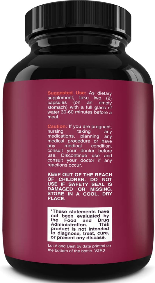 Max Strength Forskolin Weight Loss Supplement For Men And Women - Fast Acting Diet Pills Natural Appetite Suppressant Potent Fat Burner Builds Muscle Boosts Energy 60 Veggie Capsules