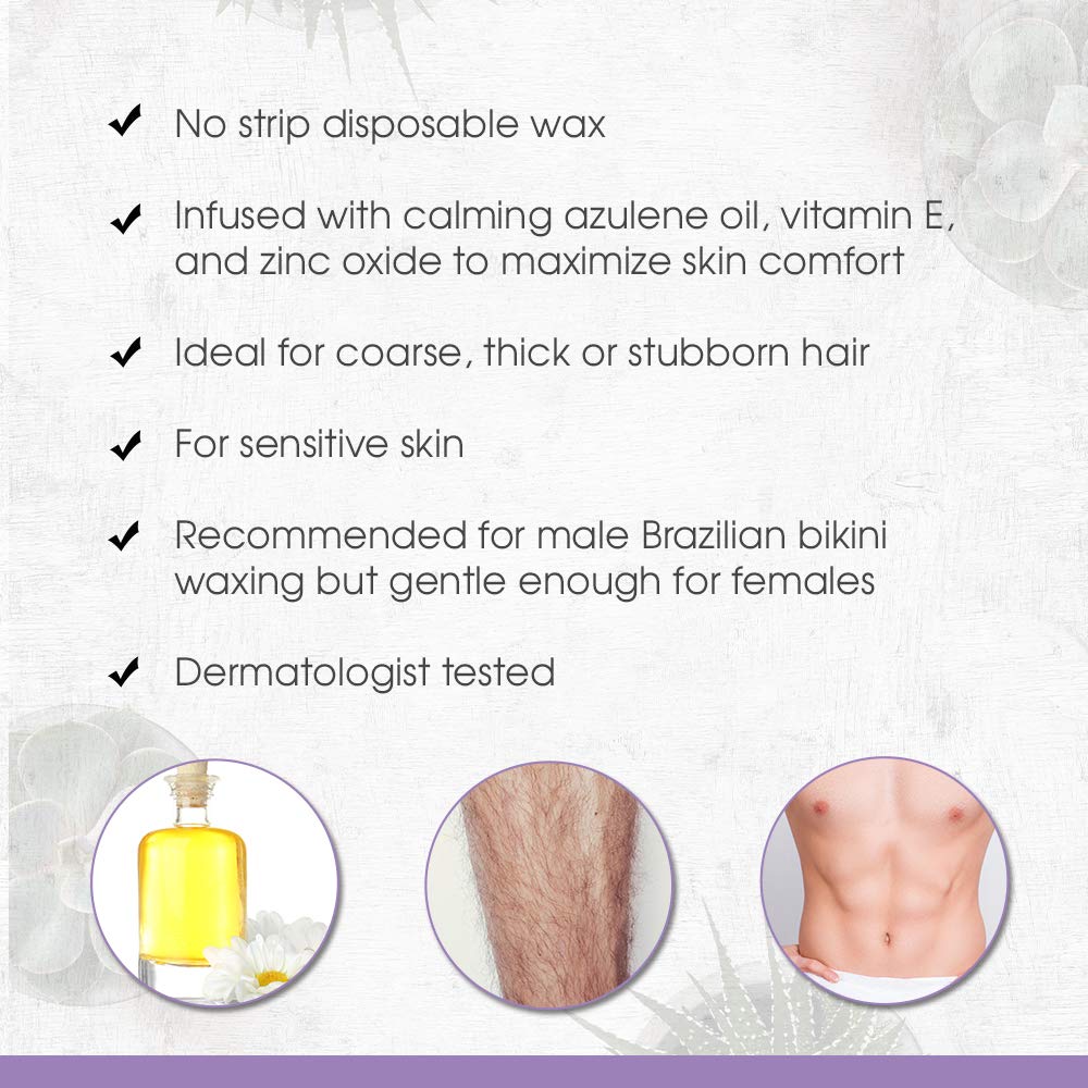 Satin Smooth Titanium Blue Thin Film Hard Wax - Hair Removal Wax, No Strip Waxing For Sensitive Skin, Ideal For Coarse, Thick, Stubborn Hair, 14Oz. : Beauty & Personal Care