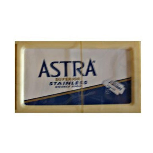Astra Blue Superior Stainless Double Edge Razor Blade - 50 Ct