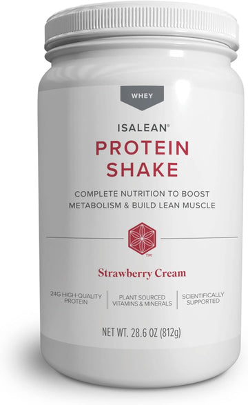 Isalean Protein Shake - Complete Superfood Meal Replacement For Maintaining Healthy Weight And Lean Muscle Growth With 24 Vitamins And Minerals - 28.6 Oz - 14 Meal Canister (Creamy French Vanilla)