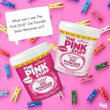 Stardrops The Pink Stuff Miracle Laundry Oxi Powder Stain Remover for Colours, 1kg : Health & Household