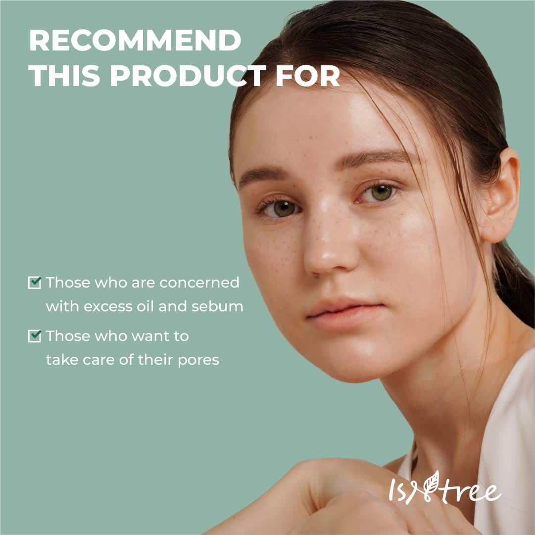 Isntree Mugwort Calming Clay Mask 100Ml, 3.38 Fl.Oz | Sebum Control | Pore Tightening | Exfoliates Rough Skin | Blackhead Care | Wash-Off Mask | Korean Skincare