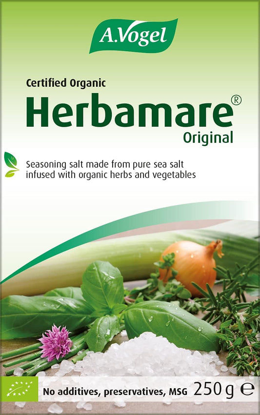 A.Vogel Herbamare Original Seasoning Salt 250G | Sea Salt With 12 Different Fresh Organic Vegetables & Herbs| Add Flavour To Cooking