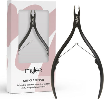 Mylee Cuticle Nippers – Professional, Sleek, Matte Black, Stainless Steel, Salon-Quality For Precision Trimming And Effective Removal Of Unruly Cuticles, Hangnails And Excess Skin