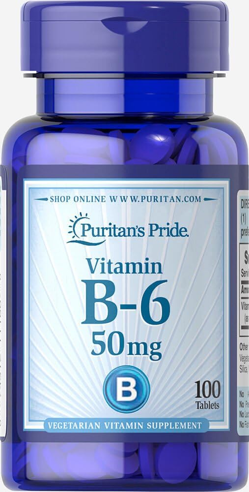 Puritan's Pride Vitamin B-6 (Pyridoxine Hydrochloride) 50 mg