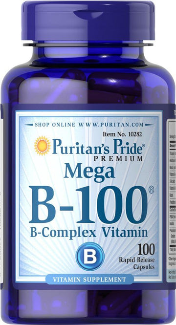 Puritan'S Pride Vitamin B-100 Complex, Nervous System Support, 100 Count (Mp_1000003127)